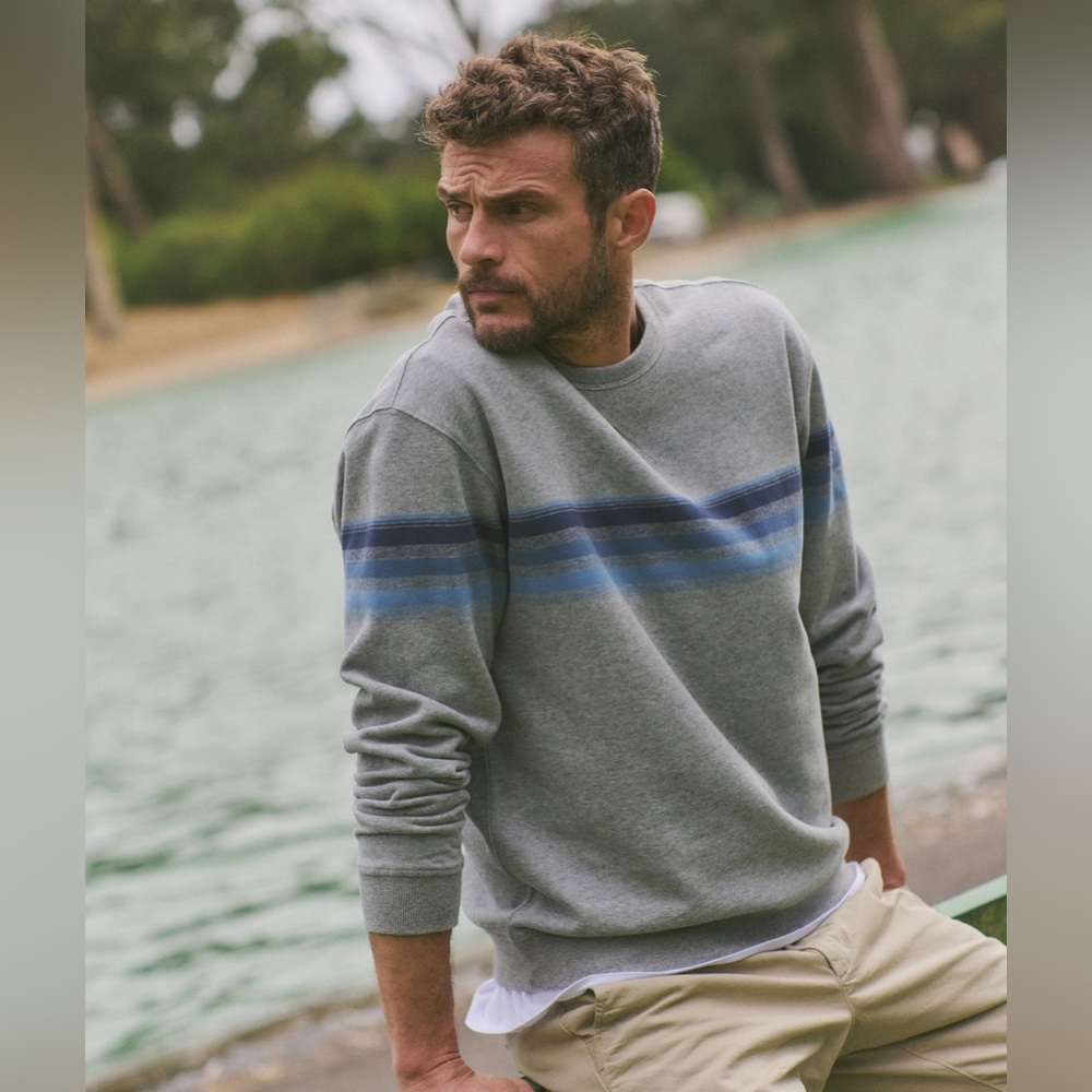 Marine Layer Cloud 9 Fleece Relaxed Crewneck (custom fleece Cloud 9)Sweatshirt